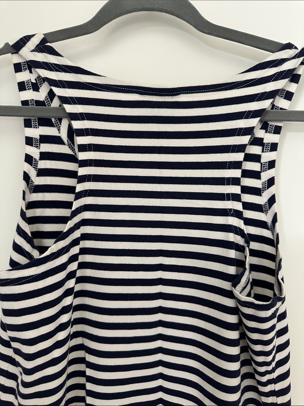 Sail to Sable Navy and White Striped Tank Maxi Dress - Picture 6 of 7